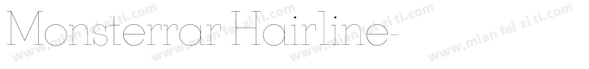 Monsterrar Hairline字体转换